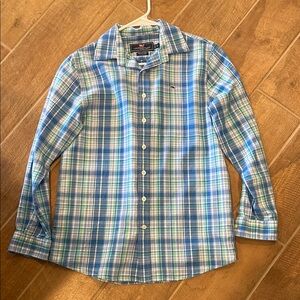 Vineyard Vines Blue Plaid Men's Shirt